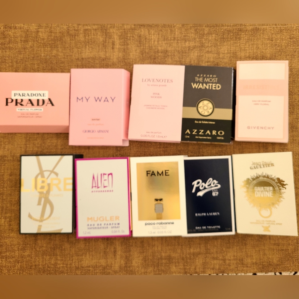 Lot of 10 Designer Fragrance Sample Set